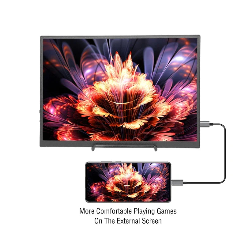 Anmite 10.5-Inch Portable Monitor 1280P HDR 16:10 Low Blue Light For XBox PS4 / 5 Switch Cell Phone PC Loptop Extension
