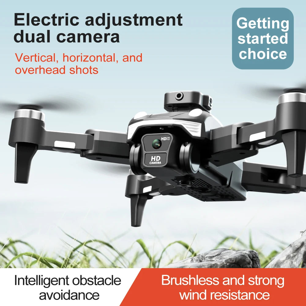 New Brushless Drone - Optical Flow Obstacle Avoidance High-Definition Aerial Photography - Four Axis Remote-Controlled Drone Toy