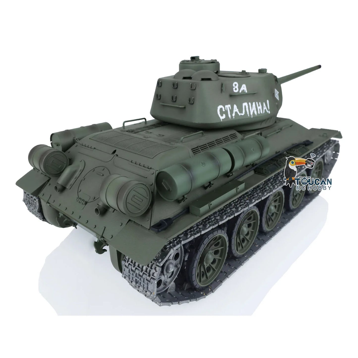 Henglong 1/16 7.0 3909 RC Tank Scale Soviet T34-85 RTR with Metal Tracks Upgraded Remote Control Model for Collectors Hobbyists