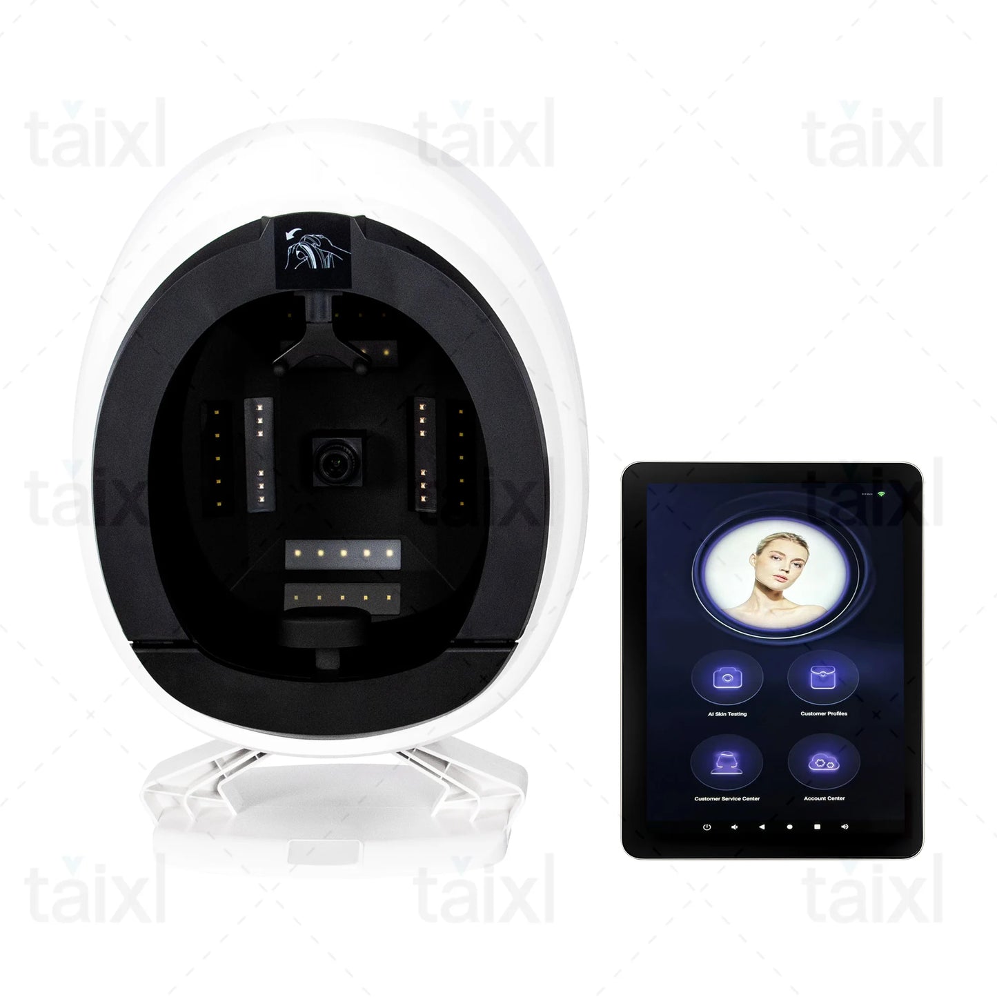 AISIA Q1 3D AI Facial Skin Analyzer Detection Skin Problem Diagnosis 8 Spectrum Professional Analysis Beauty Salon Equipment