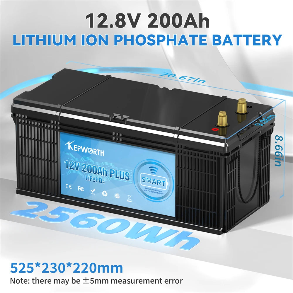 New 12V 50 100 120 135 180 200 300 400Ah LiFePO4 Battery Pack With Upgraded BMS Lithium Power Golf Cart RV Campers Off-Road