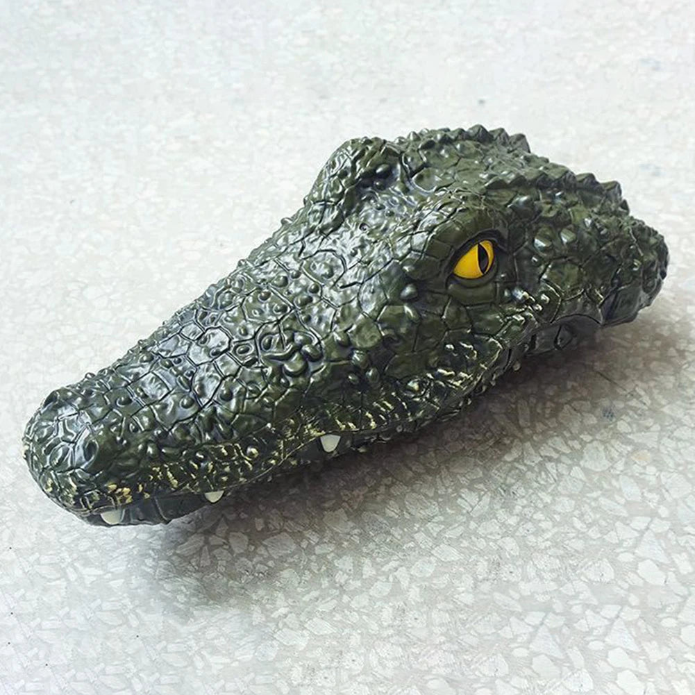 Remote Control Alligator Head Boat 2.4G Simulation Crocodile Head for Kids and Adults Summer Water Spoof Toys Gift