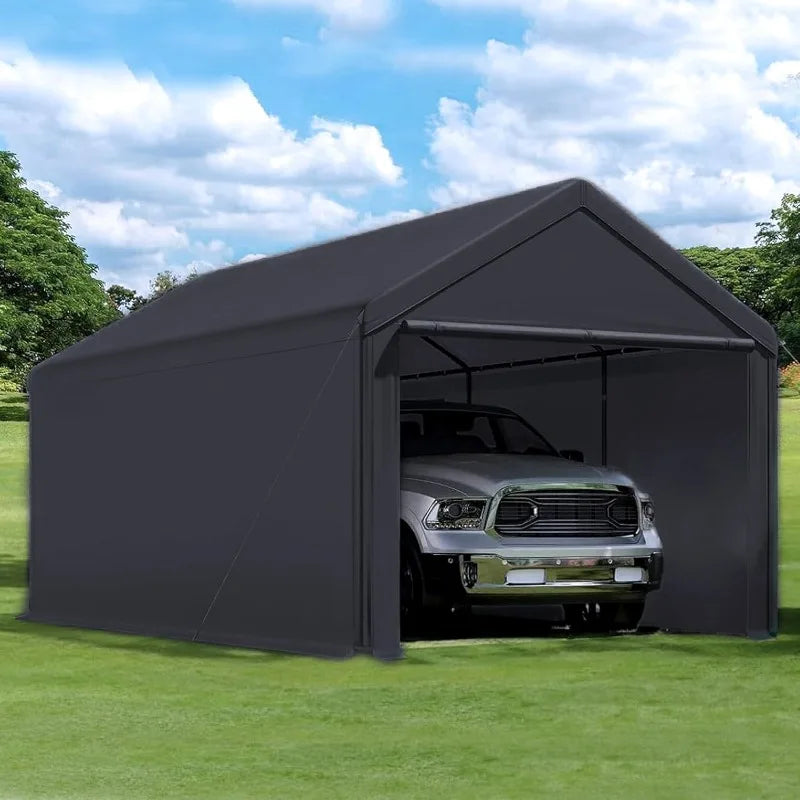 Canopy Sidewalls Only for Carport, Car Garage Tent & Shed, Domain, 10 x 20 Ft, Black