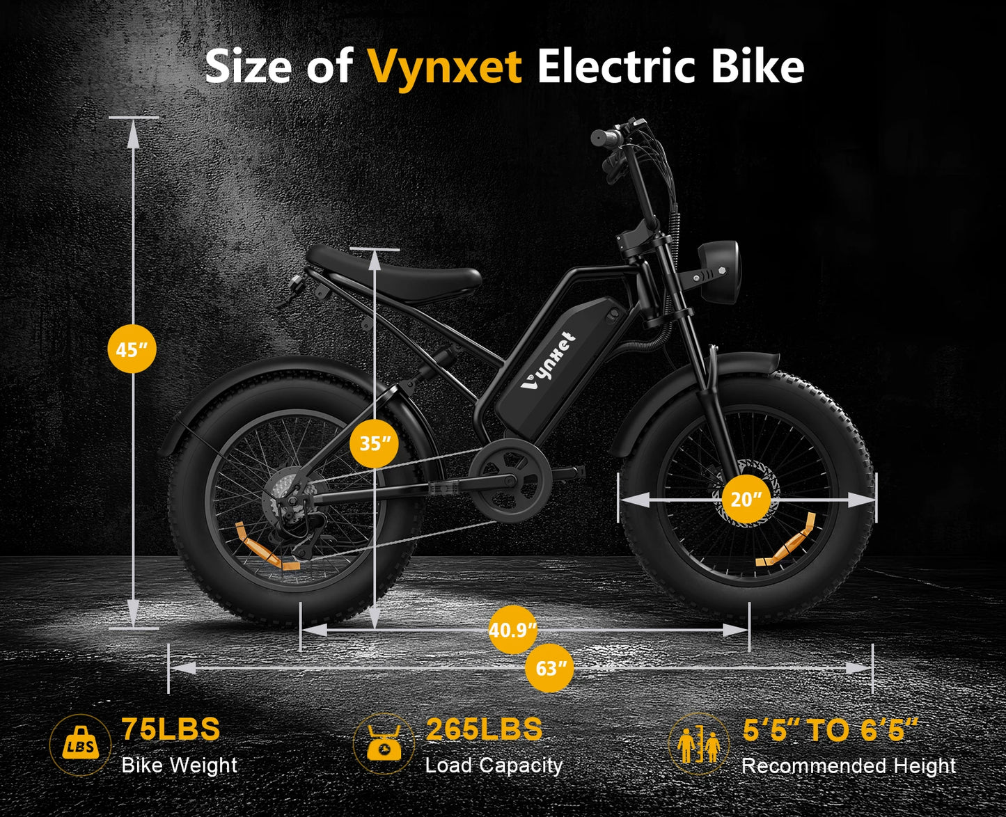 20 Inch Adult Electric Bicycle 1500W Motor 48V 18AH Removable Battery IP54 Waterproof 7-Speed Gear with LED Display