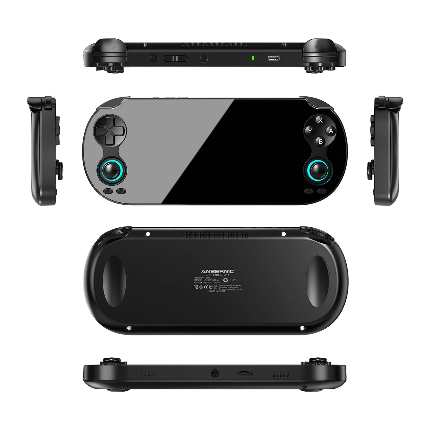 ANBERNIC RG VITA Handheld Game Console IPS Touchscreen 5000mAh Video Gaming Player Supports AI Streaming RixelHK