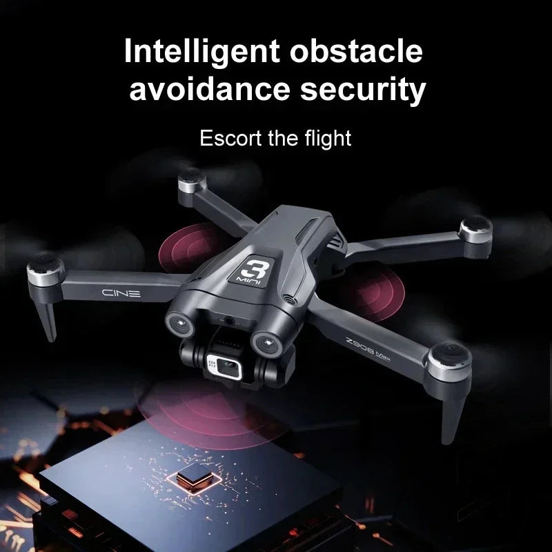 Lates Z908Pro Max Drone 4K Professional WIFI FPV Dron Obstacle Avoidance Brushless Four-Axis Folding RC Quadcopter Toys Z908 Pro