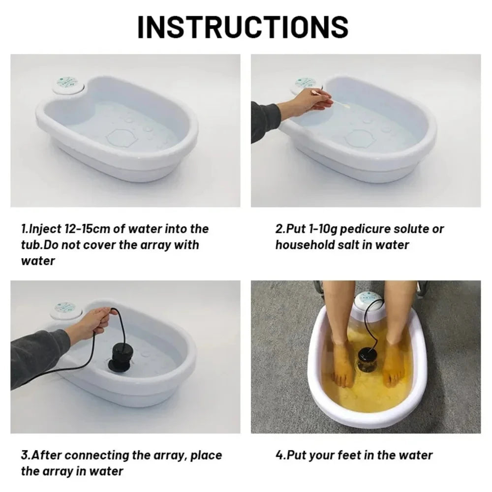 Ion Electric Foot Spa Massager Machine with Vibration Whirlpool Heating & Bubble for Ultimate Foot Relaxation and Care