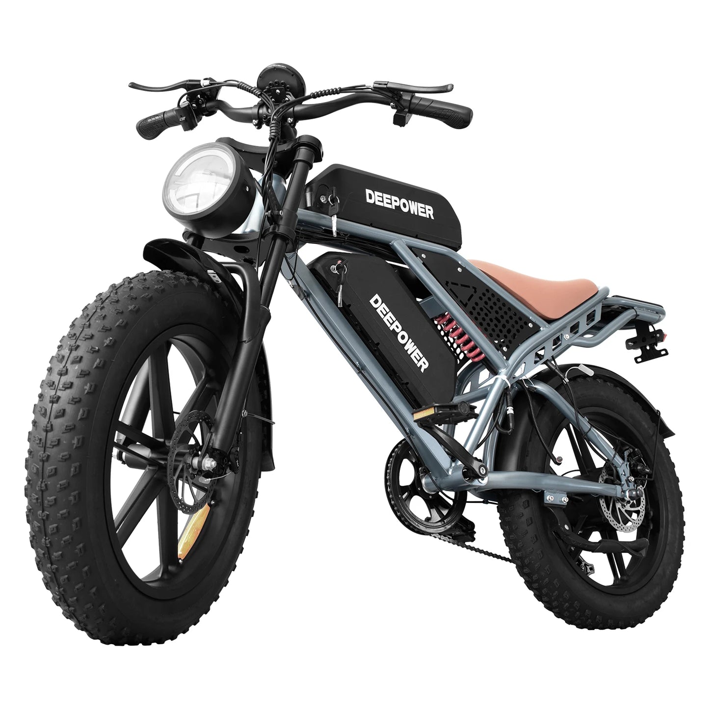 DEEPOWER QS7 Electric Bicycle 1500W Brushless Motor MTB Electric Bike 48V 60AH Lithium Battery Speed 50Km/h Adult Off Road Ebike
