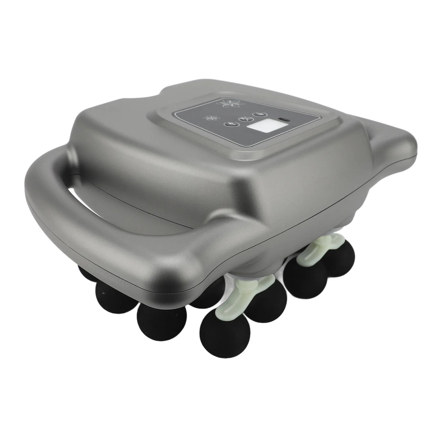 16 Heads Massager 99 Gears Adjustment Rechargeable Massage Device for Back Shoulder Neck Gray