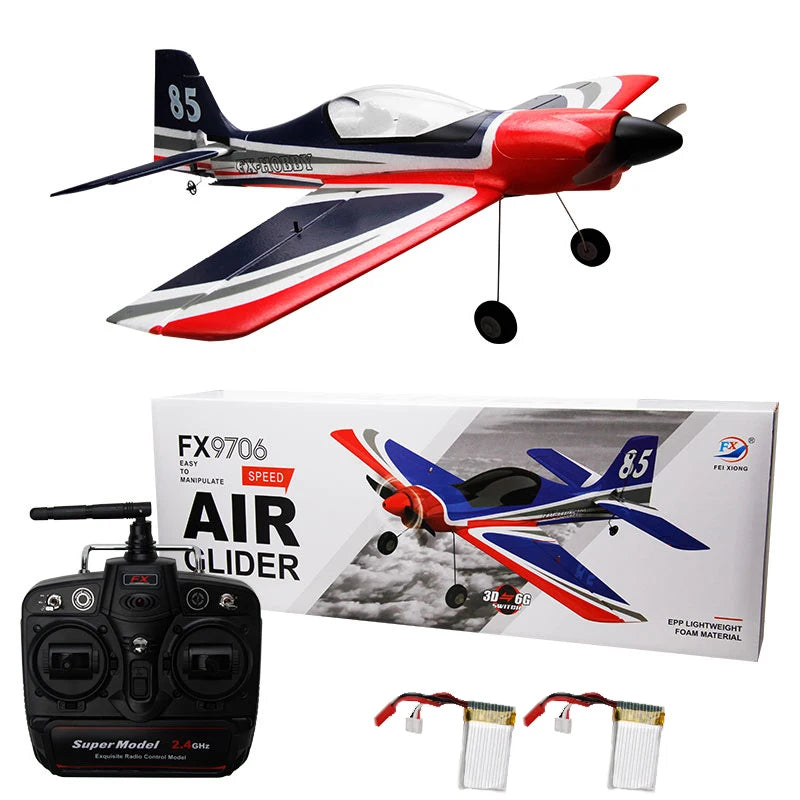 5CH FX9706 RC Plane 580MM Fixed Wing Glider 3D/6G Remote Control Aircraft 2.4G Brushless Motor Fighter Model Toys for Children