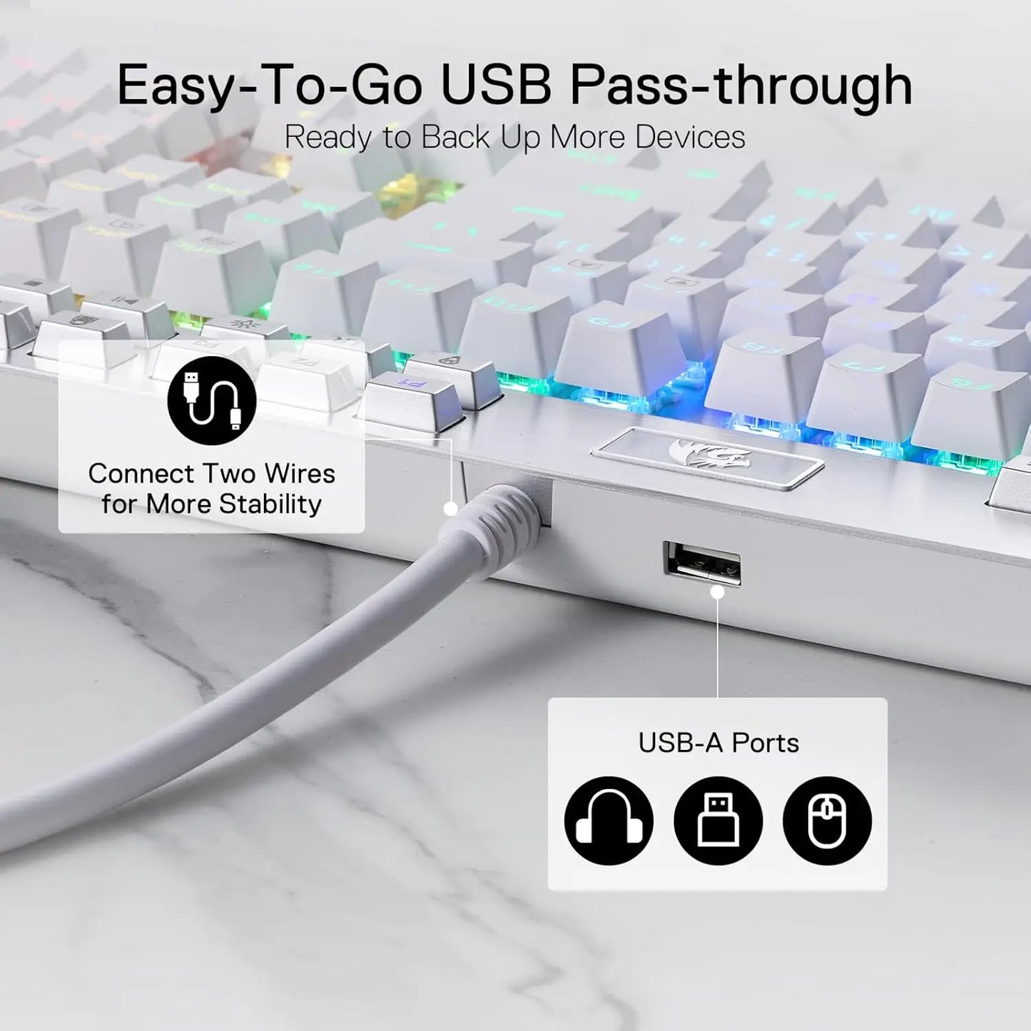 Redragon K550 RGB Gaming 104 Keys + 12 Macro G Keys Wired Mechanical & Wrist Rest Keyboard