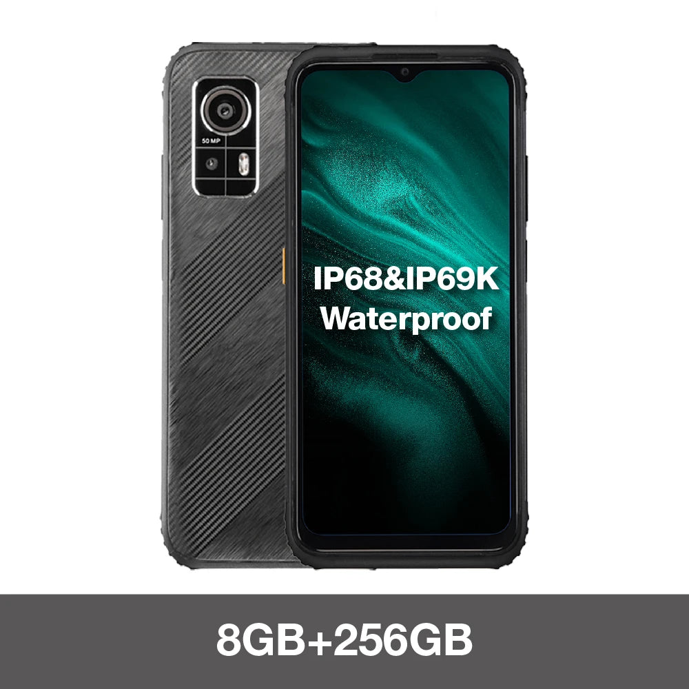 AGM H6 Rugged Smartphone  50MP Camera, 8GB+256GB, 90Hz 6.56' FHD+ Display Waterproof/Dustproof/Shockproof - Endurance Battery