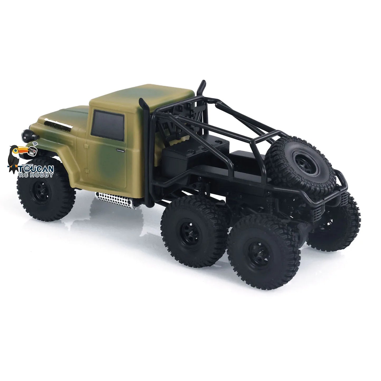US Stock Hobby Plus 1/18 6x6 RC Rock Crawler Remote Control Electric Off Road Toy Car Vehicle for Adults Hobby Crawling Gifts