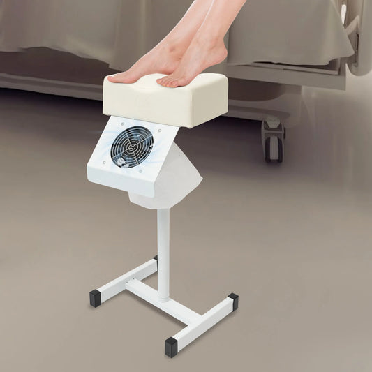 Pedicure Stool Chair  Adjustable Manicure Footrest  Salon Lift Stool  with Vacuum Cleaner  18.9-26.77in