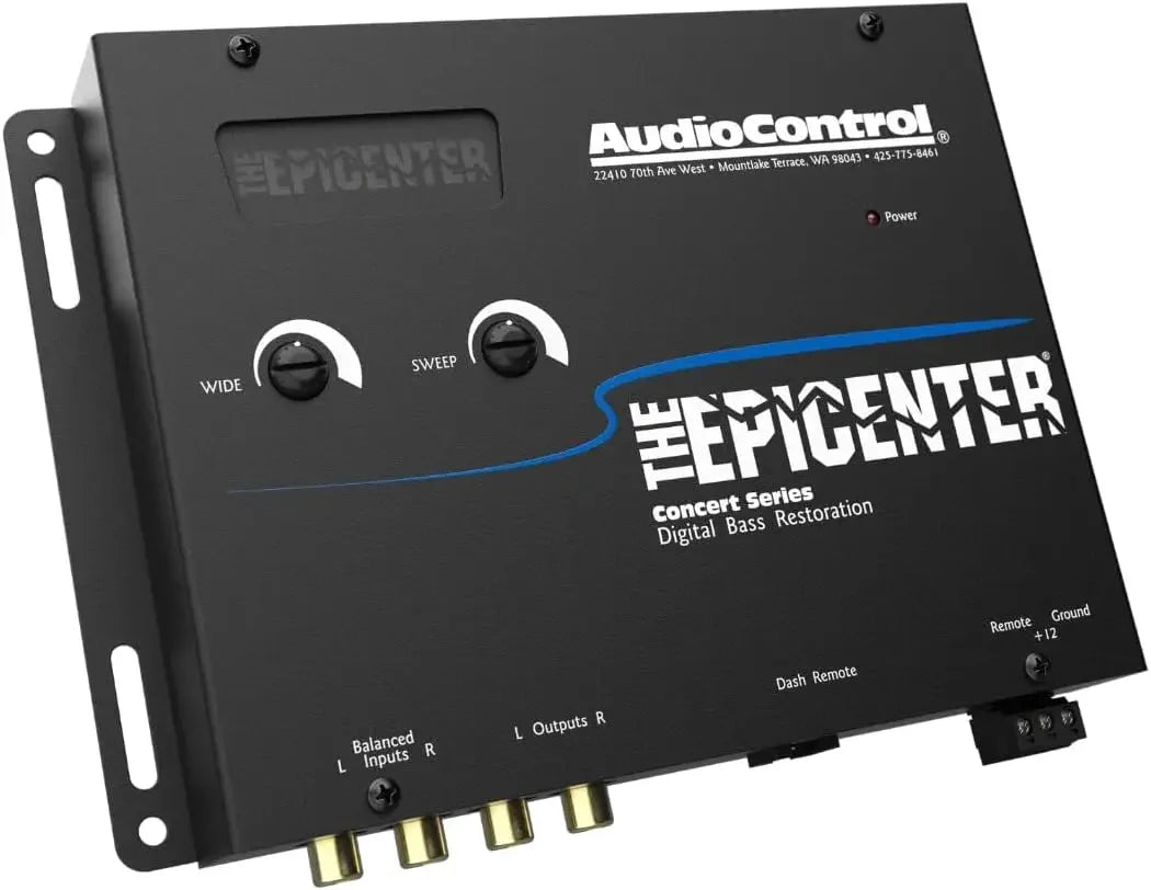 EPICENTER Digital Bass Restoration Control Processor, Car Audio Bass Booster Enhancer with Wired Remote Control (Black)