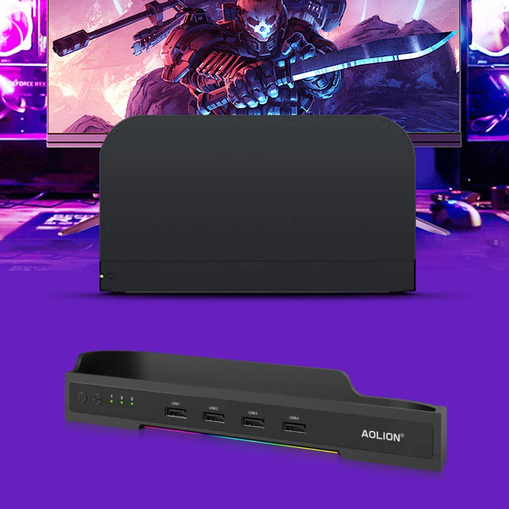 Cooling Fan Dock For Nintendo Switch 2 HUB Expansion Base NGC Wall Mount RGB Portable Heat Sink For Switch2 Game Consoles ﻿