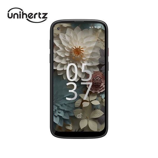 Unihertz Jelly Max, Small 5G Android 14 Black Smartphone with 66W Fast Charging Multiple Languages Support.