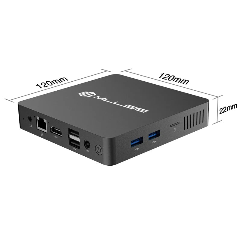 MLLSE M2 Pro Mini PC Powerful 8GB RAM, 256GB SSD, Intel J3710, Windows 10 - Compact & Ideal for Home, Business & Gaming
