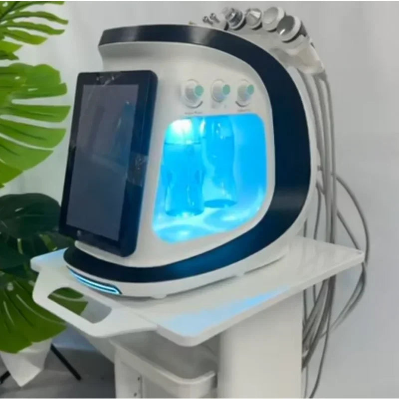 Hot sale  new water mill sand oxygen ice blue intelligent water knife peeling small bubble ski facial mask beauty equipment