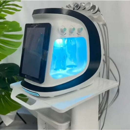 Hot sale  new water mill sand oxygen ice blue intelligent water knife peeling small bubble ski facial mask beauty equipment