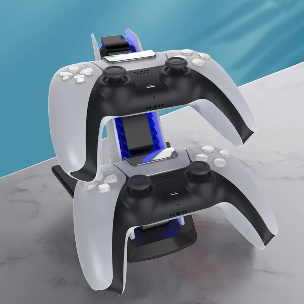 Dual Fast Controller Charger Type-C Dual Controller Charging Stand Controller Charging Docking Station for Playstation5