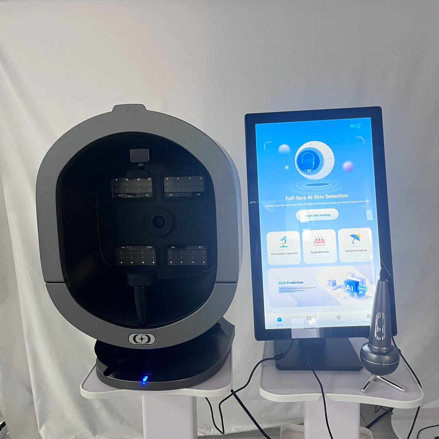 AISIA Q1 3D AI Facial Skin Analyzer Detection Skin Problem Diagnosis 8 Spectrum Professional Analysis Beauty Salon Equipment CE