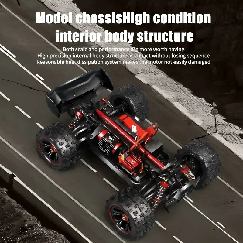 1:14 85KM/H or 50KM/H 4WD RC Car with LED Remote Control Cars High Speed Drift Monster 4x4 Truck for Kids Vs Wltoys 144001 Toys