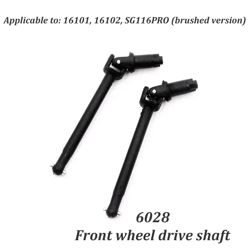 SCY 16101 16102 SG116PRO High-speed 50KM/H RC Original Parts Vehicle, Screw Rocker Arm, Steering Tie Rod Transmission Shaft Gear