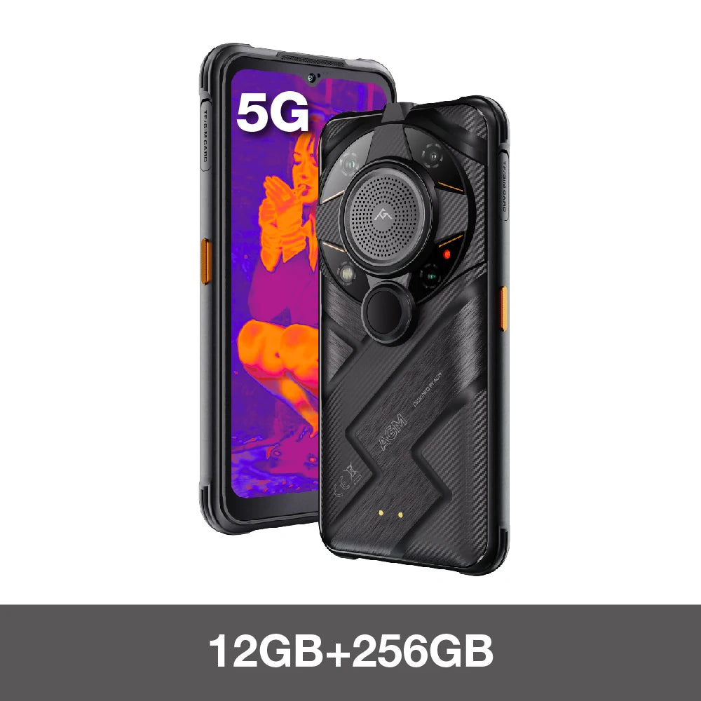 AGM G2 Guardian 5G Rugged Smartphone 500m Thermal Imaging, 10mm Lens, 25FPS, 108MP+32MP Camera, 12GB+256GB, 7000mAh Battery,