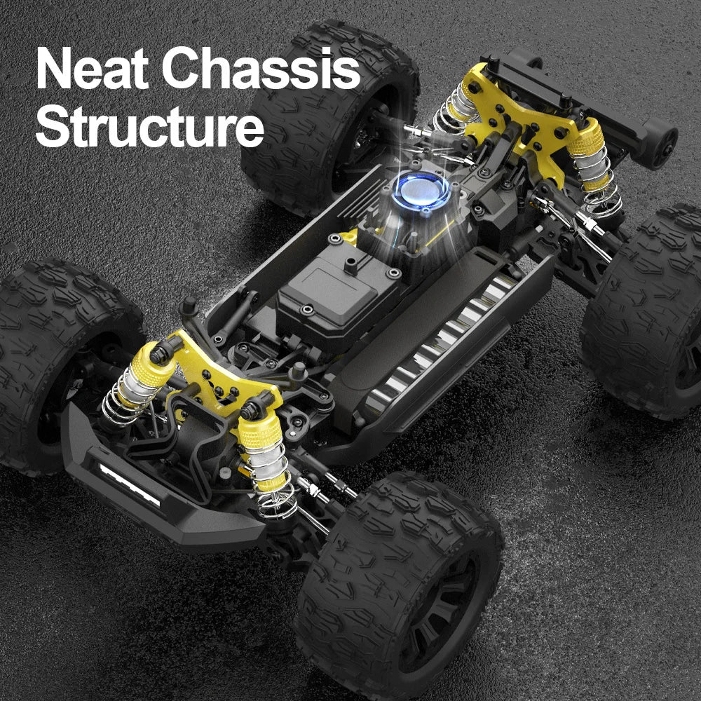 JIUSI RC Car PT14R MT14R 1/14 Brushless 80km/h 2.4G Remote Control 4WD Racing Car 3S 35C 2200mAh High Speed Off-road RC Truck