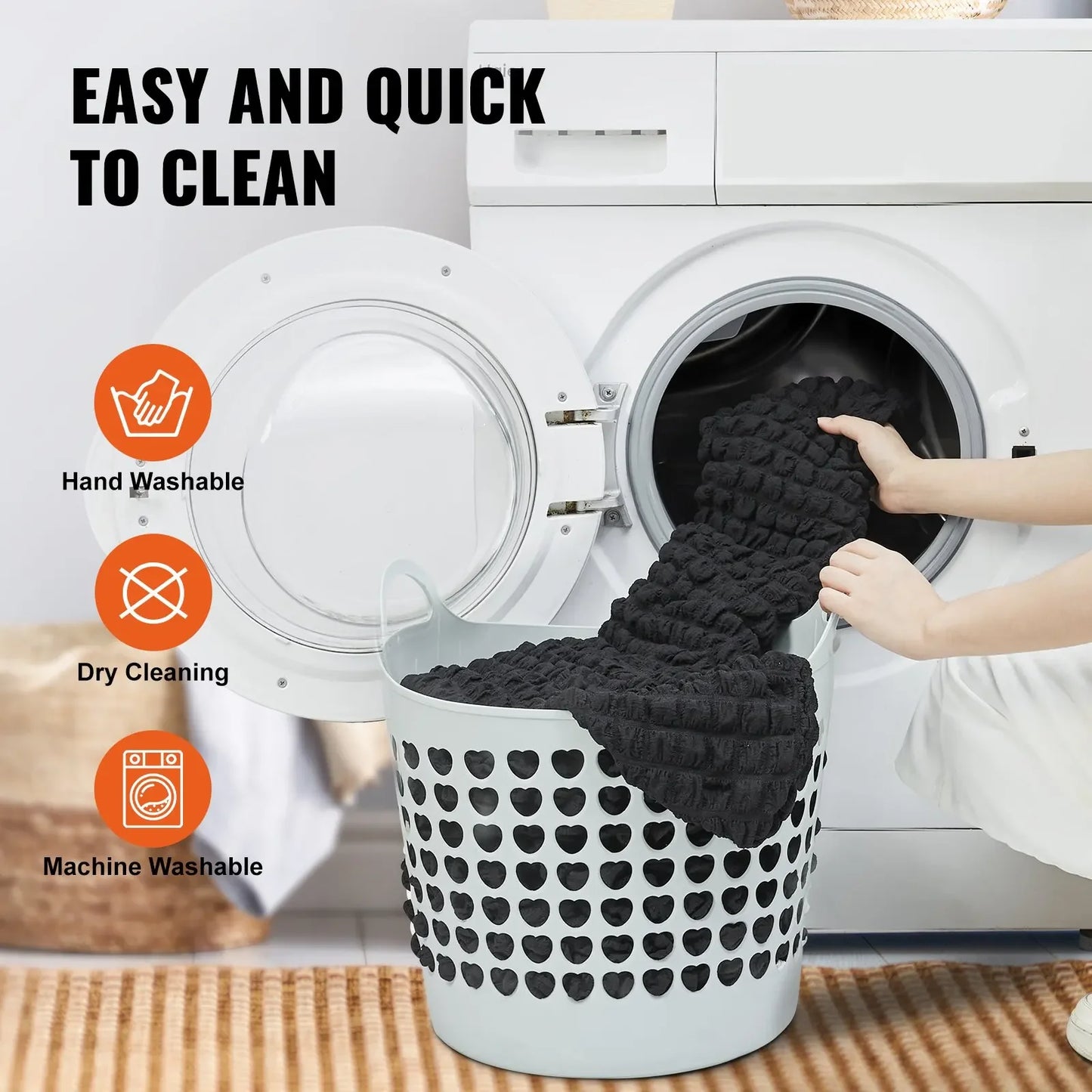 4 PCS Black Folding Chair Covers Universal Fitted Chair Cover w/Skirt Removable Washable for Wedding/Banquet/Celebration/Dining