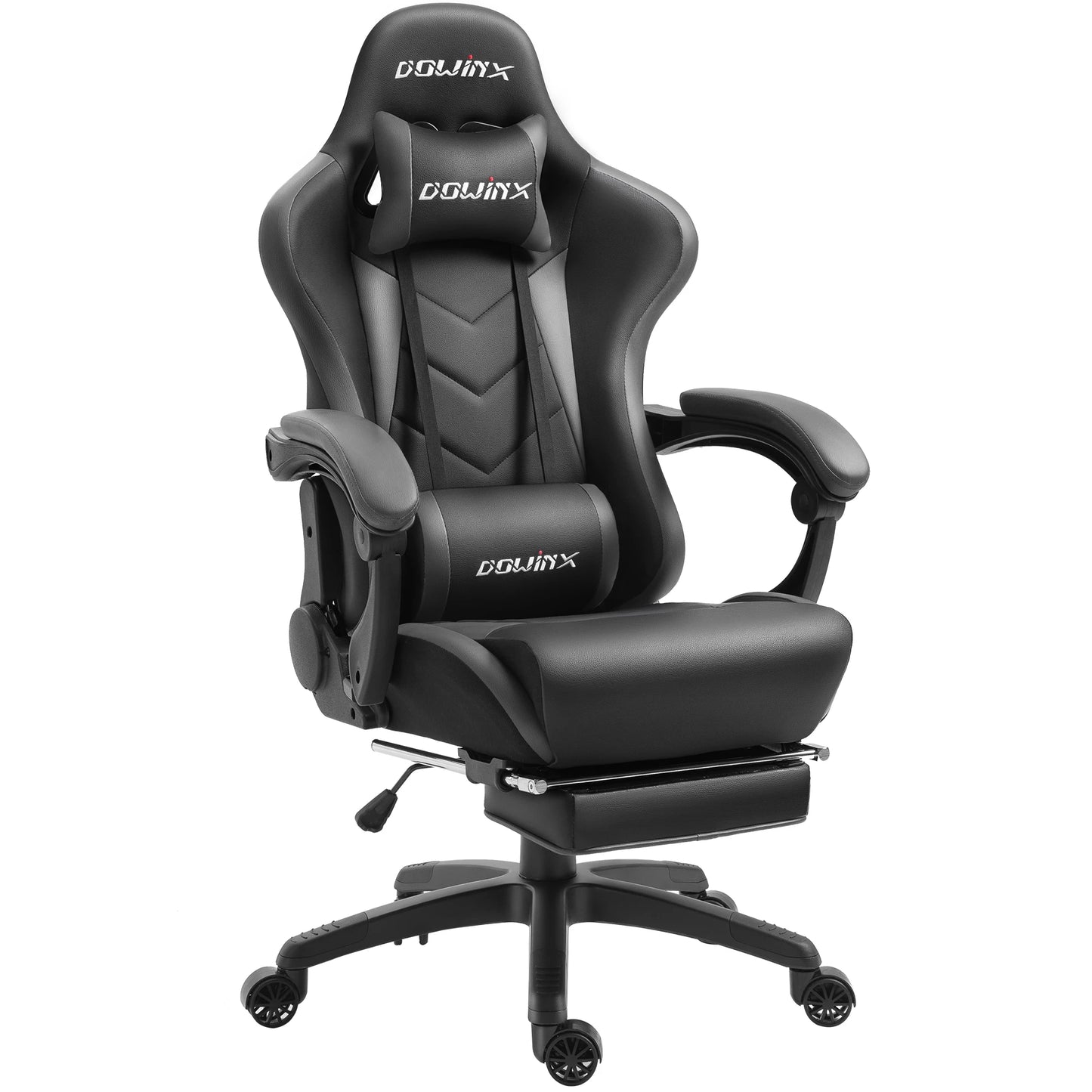 Dowinx Gaming Chair Ergonomic Office Recliner for Computer with Massage Lumbar Support, PU Leather E-Sports Gamer Chairs