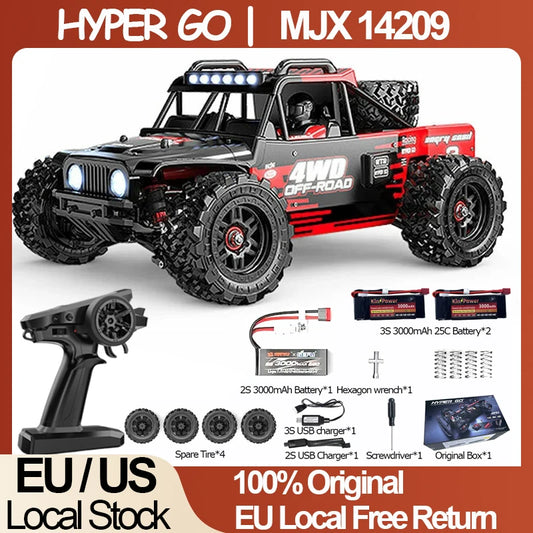 75km/h Brushless Hyper Go MJX 14209 1/14 RC Car 2.4G Remote Control 4WD Off-road Racing RC Truck Electric Hobby Toy