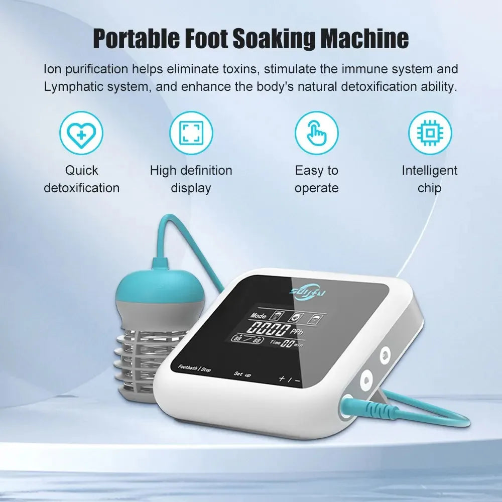 Electric Ionic Foot Detox Machine Foot Spa Plantar Cell Ionic Spa Arrays Aqua Health Therapy Footbath Spa for Foot Massage Relax