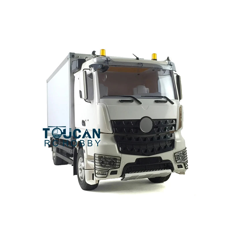 US Stock 1/14 Toucan RC Hobby RC 2Axles Delivery Truck KIT Low-roof Container DIY Tractor Model Toys W/Motor TH01070
