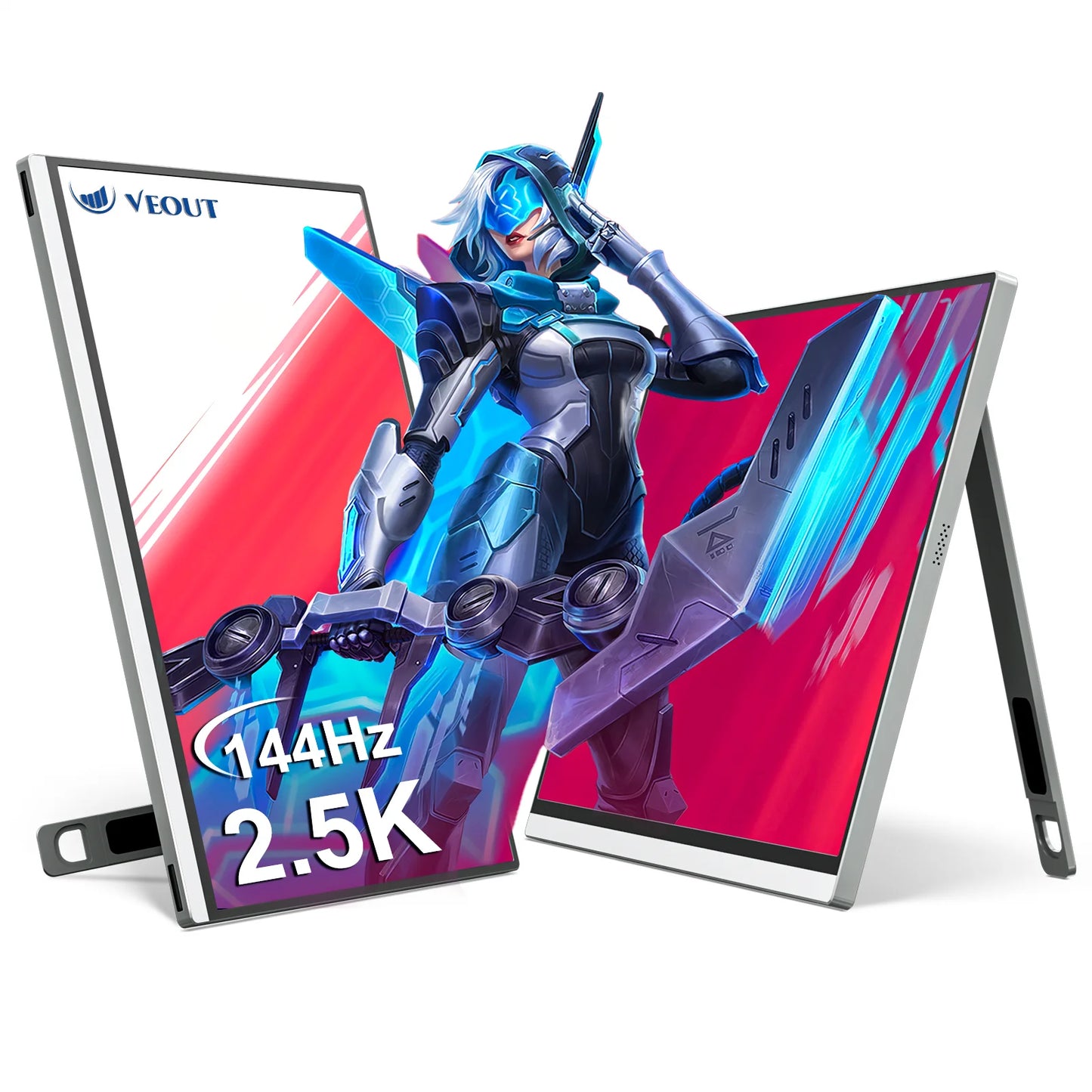 16 inch 2.5K 144Hz Portable Gaming Monitor,2560x1600 100% sRGB HDR FreeSync ,Ultra Slim w/Kickstand , Blue Light External Screen