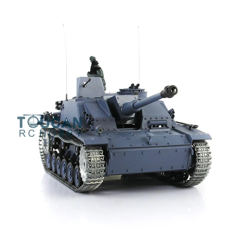 US Stock Toys for Boys Heng Long 1/16 7.0 German Stug III Upgraded RTR RC Tank 3868 Metal Tracks TH17421-SMT4