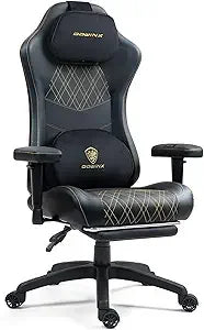 Heated Massage Gaming Chair for Adults - Ergonomic Reclining Computer Chair with Sofa-Grade Pocket Spring Cushion & Adjustable