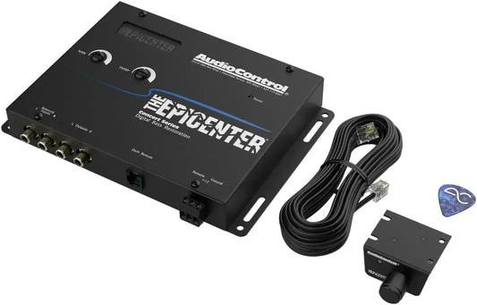EPICENTER Digital Bass Restoration Control Processor, Car Audio Bass Booster Enhancer with Wired Remote Control (Black)