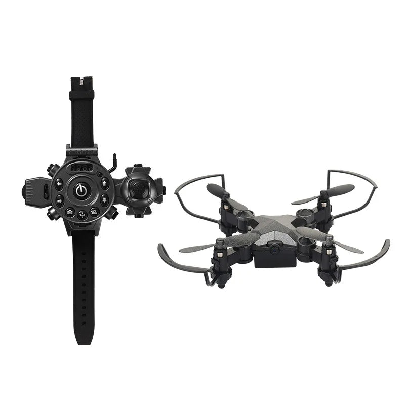 Luggage Mini Drone - High Definition Aerial Photography WIFI Four Axis Folding Remote Control Watch Sensing Aircraft Gifts