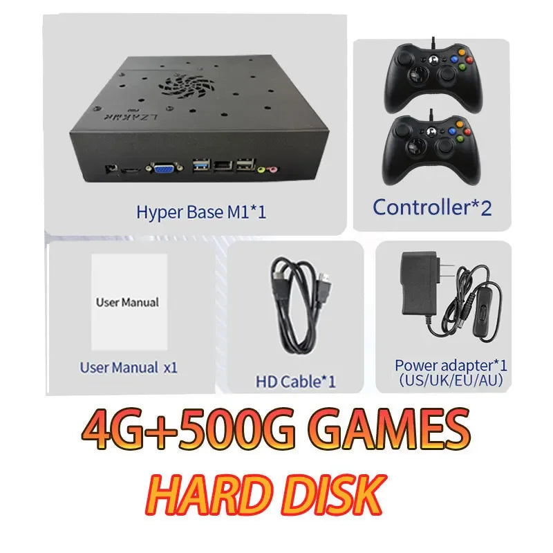 1T Gaming HDD with 70000+Retro Video Games X8 Super  Console for WII/PS2/PSP/N64/GAMECUB/NES 4K Plug and Play Game Player