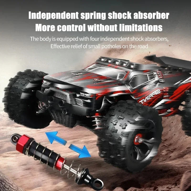 1:14 85KM/H or 50KM/H 4WD RC Car with LED Remote Control Cars High Speed Drift Monster 4x4 Truck for Kids Vs Wltoys 144001 Toys