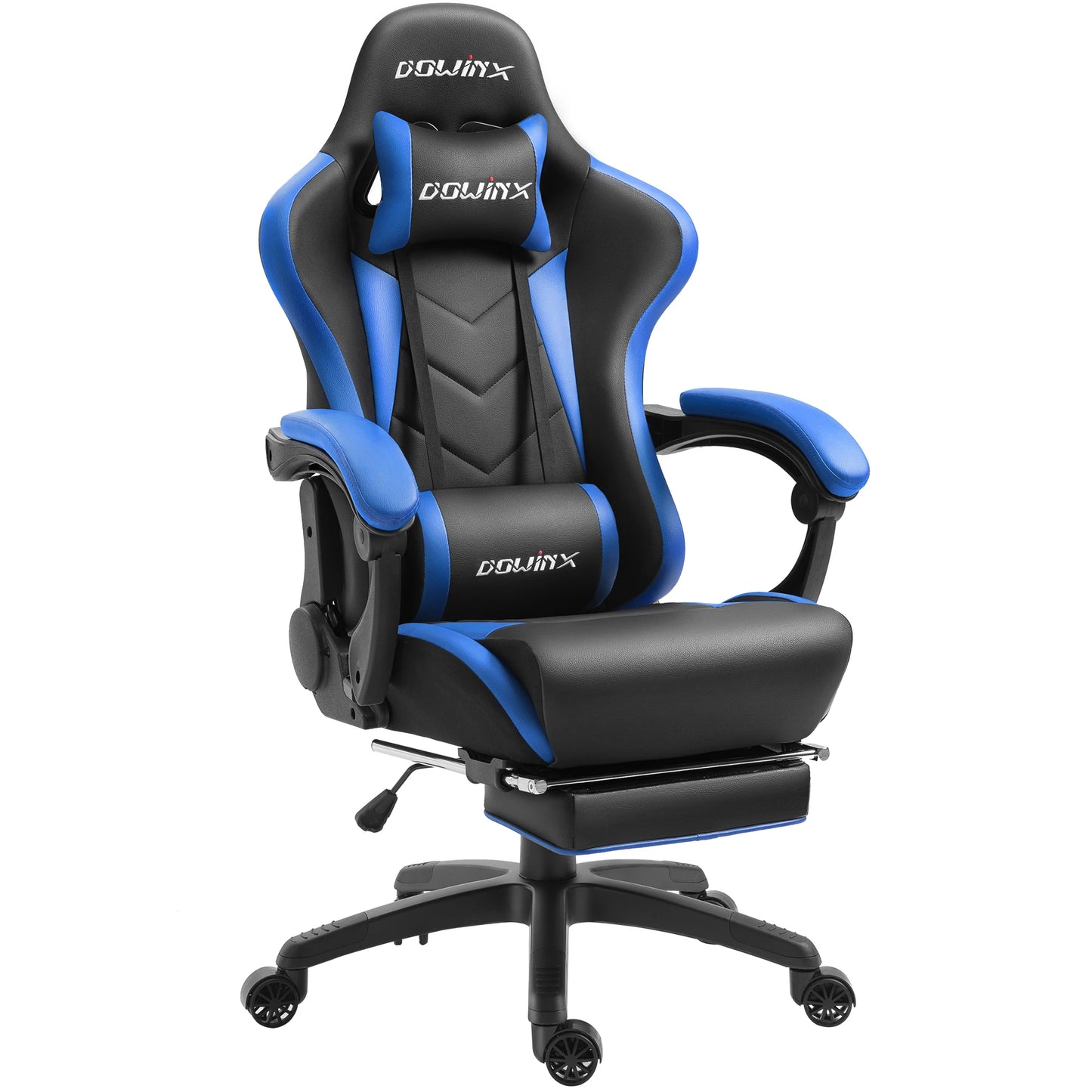 Dowinx Gaming Chair Ergonomic Office Recliner for Computer with Massage Lumbar Support, PU Leather E-Sports Gamer Chairs