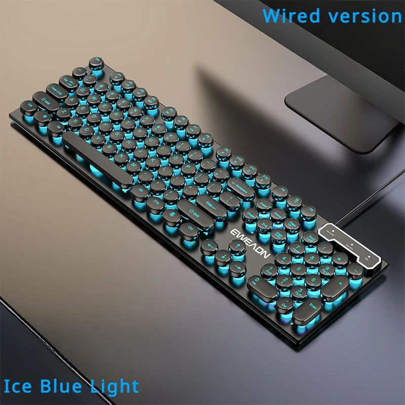 Gaming Wired Keyboard Mechanical Feel E-Sports 104 Keys Usb Wired Mouse Wired Keyboard Pc Gamer Accessories for Laptop Gamers