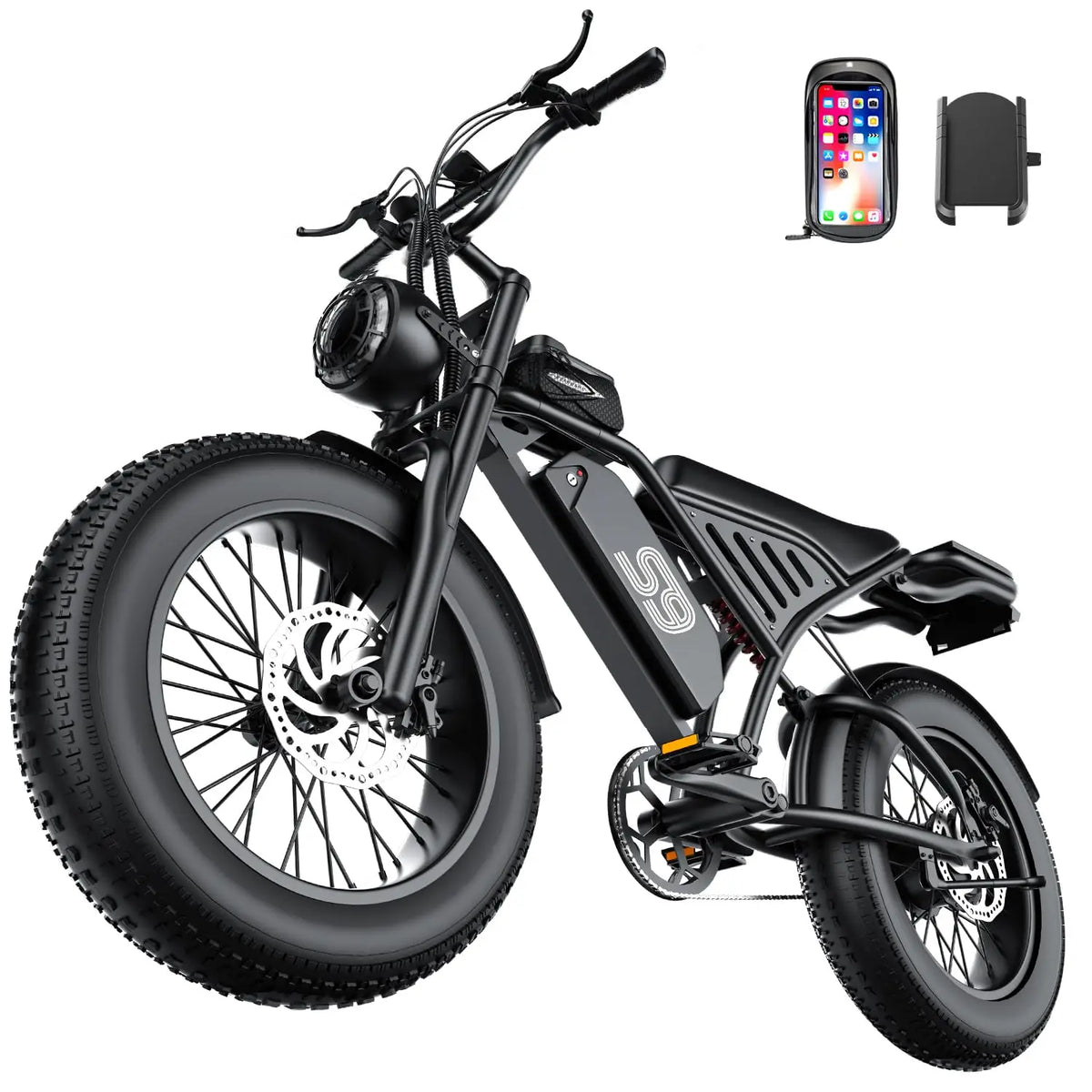 2500W Electric Bike Adults 32MPH 65Miles 48V 20Ah Battery 20" Fat Tire LCD Cruise NFC Password Unlock, Customized