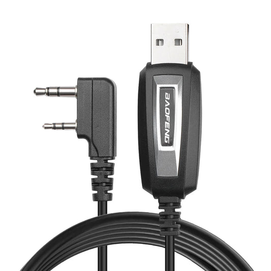 BAOFENG USB Programming Cable CH340 Chip for GMRS Radio Two Way Radio UV-5R BF-F8HP 5RM UV-21R UV-5G Plus GM-5RH K5PLUS AR-152 U