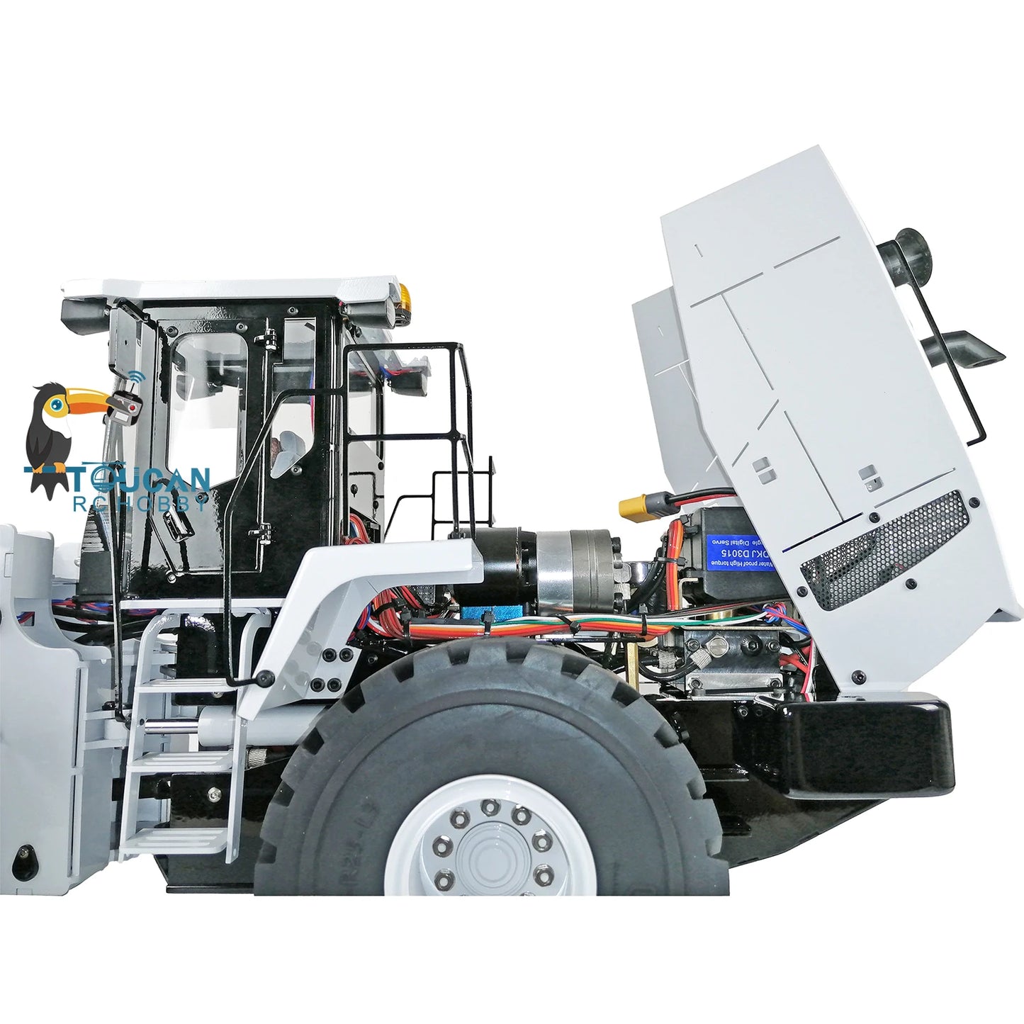 1/14 Hydraulic RC Loader Electric Construction ESC Motor Servo Lights Charger Remote Model Vehicle for Adults Hobbyists