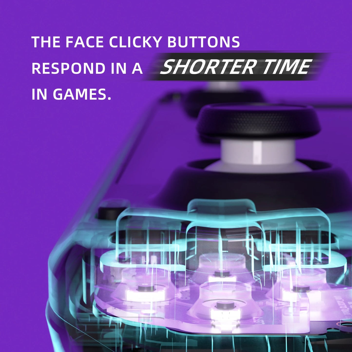 eXtremeRate Face Clicky Kit for Steam Deck LCD Handheld Console, Custom Dpad View A B X Y Menu Keys Face Button Mouse Clicky Kit