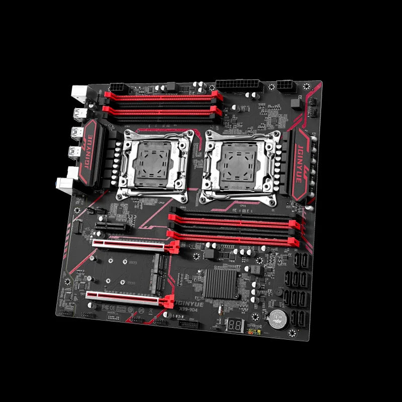 JGINYUE X99 dual CPU motherboard LGA 2011-3 supports Xeon E5 V3 V4 CPU DDR4 memory eight channels Dual  X99-9D4