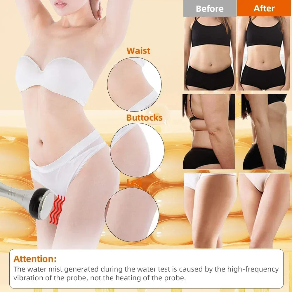 40K 4IN1 Cavitation  Body Slimming Machine Beauty Massager Skin Tighten Face Lifting Vacuum Suction（Overseas Warehouse Shipment）